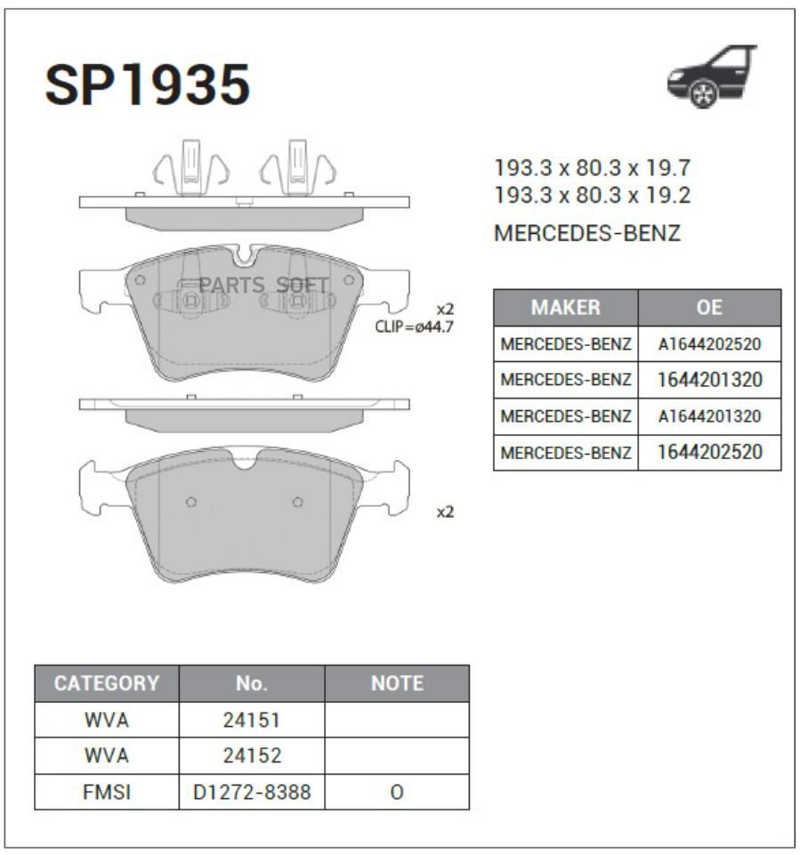 Колодки тормозные MERCEDES GL X164 4.2-5.0/ML W164 5.0/R W241 5.0 передние SANGSIN BRAKE
Колодки тормозные MERCEDES GL X164 4.2-5.0/ML W164 5.0/R W241 5.0 передние SANGSIN BRAKE