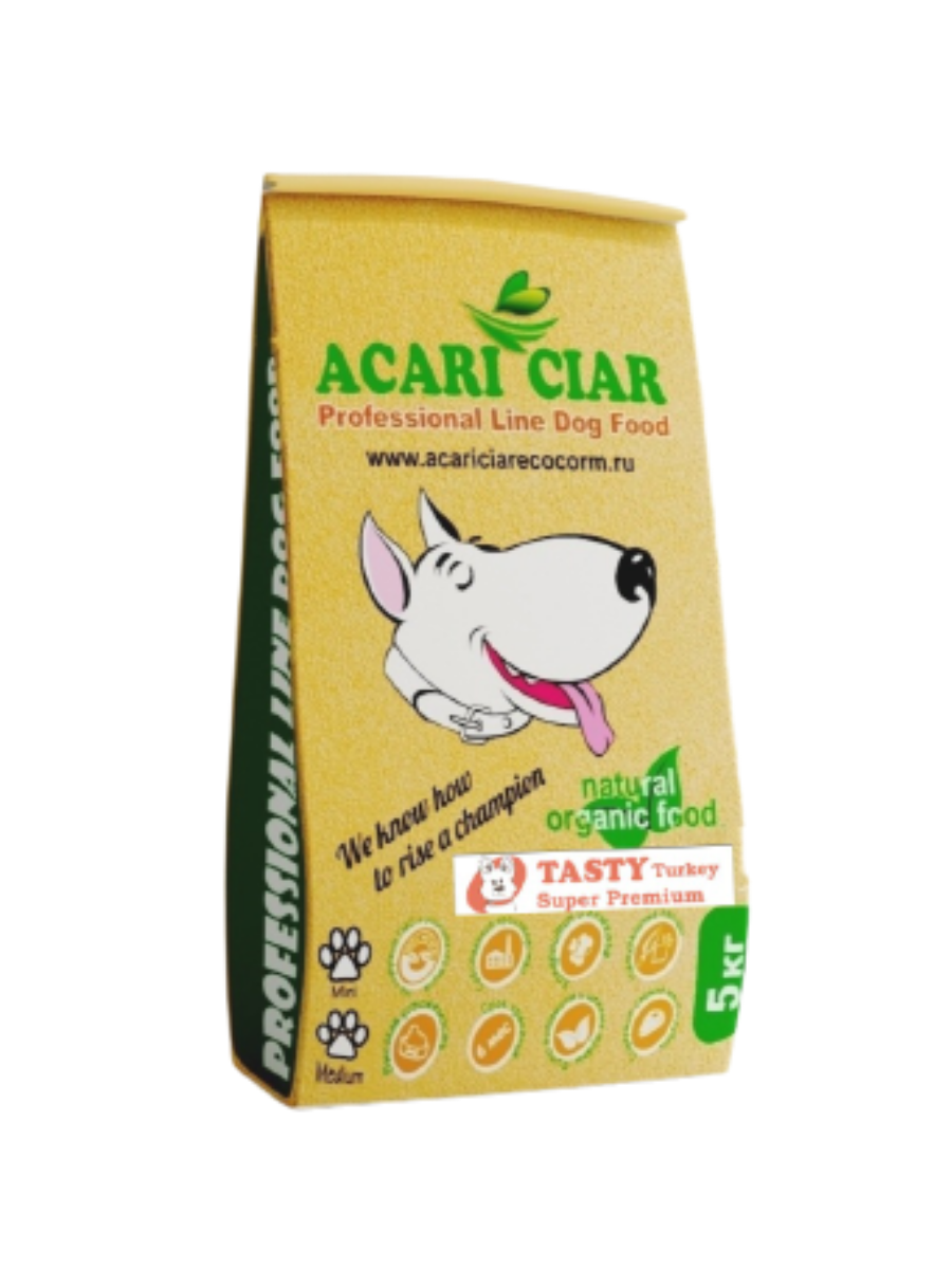 Сухой корм для собак Acari Ciar TASTY Turkey Super Premium, Индейка, мини гранулы, 5 кг, tasty5s
Сухой корм для собак Acari Ciar TASTY Turkey Super Premium, Индейка, мини гранулы, 5 кг, tasty5s