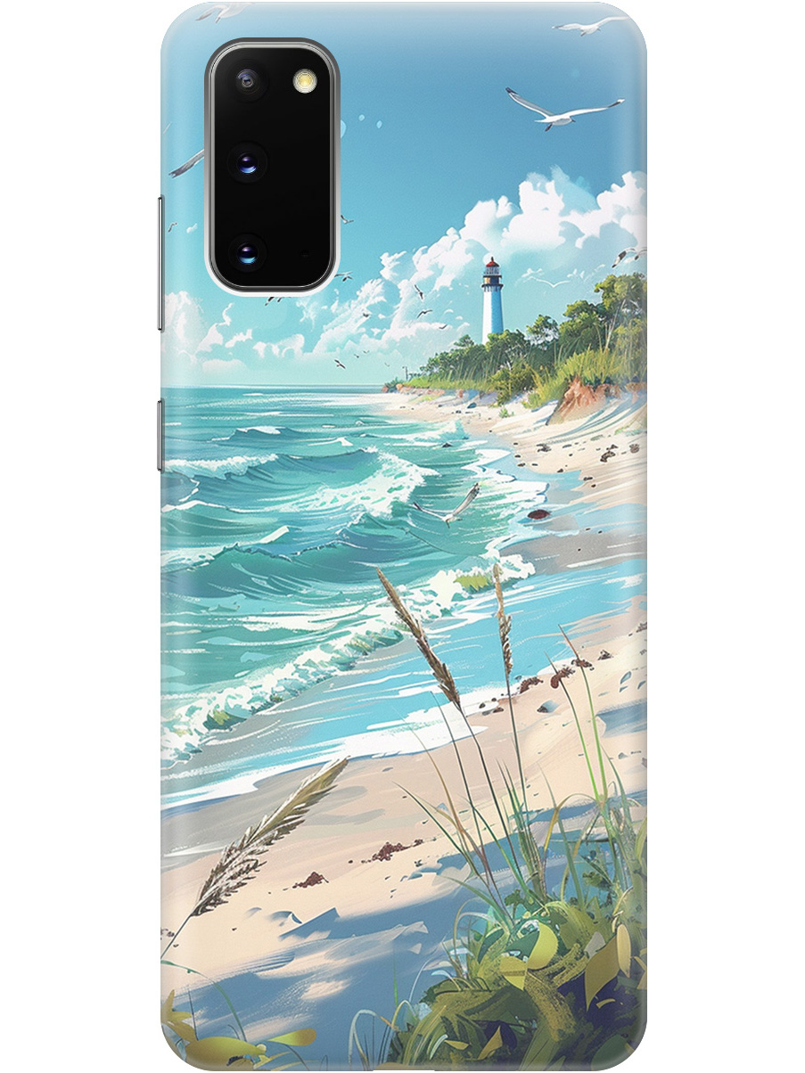 Силиконовый чехол на Samsung Galaxy S20 с принтом "Чайки у маяка", Белый;голубой;зеленый;прозрачный, 722629541
Силиконовый чехол на Samsung Galaxy S20 с принтом "Чайки у маяка", Белый;голубой;зеленый;прозрачный, 722629541