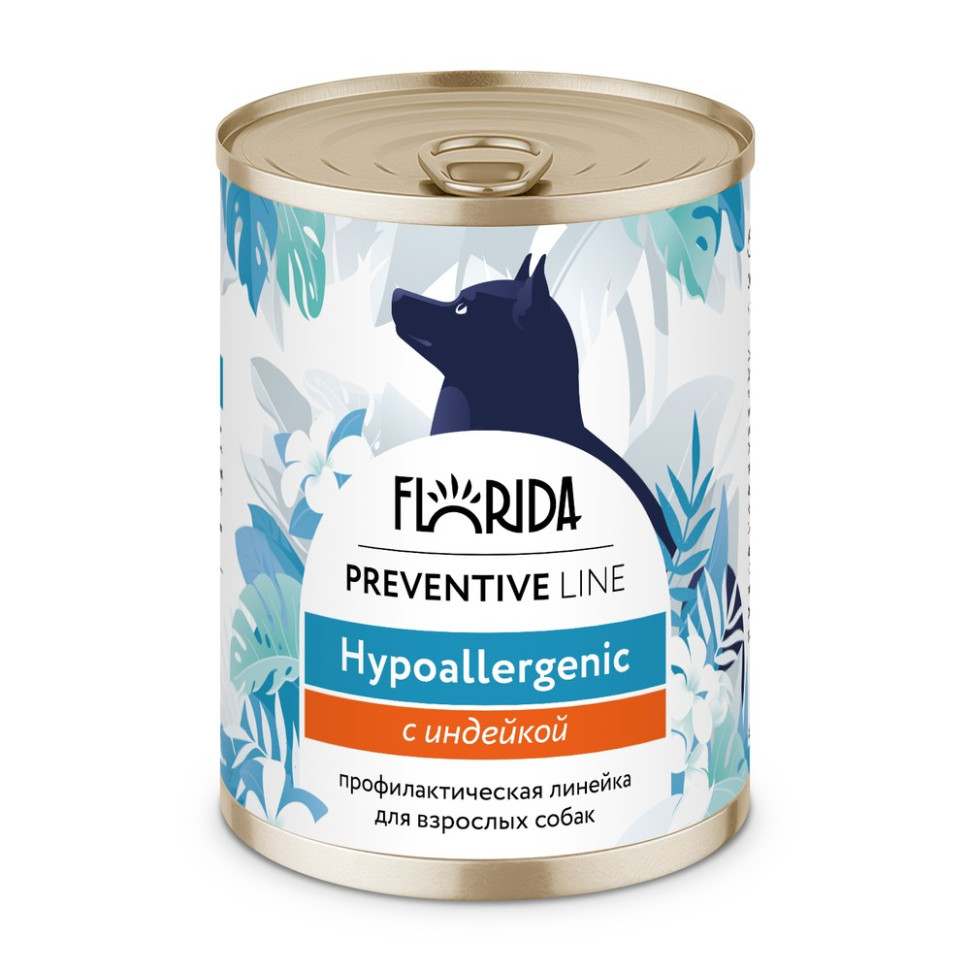Влажный корм для собак Florida Preventive Line при аллергии, с индейкой 24 шт по 340 г
Влажный корм для собак Florida Preventive Line при аллергии, с индейкой 24 шт по 340 г