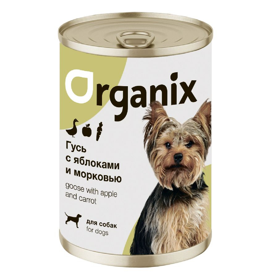 Влажный корм для взрослых собак Organix с мясом гуся, яблоками и морковью 9 шт по 400 г
Влажный корм для взрослых собак Organix с мясом гуся, яблоками и морковью 9 шт по 400 г