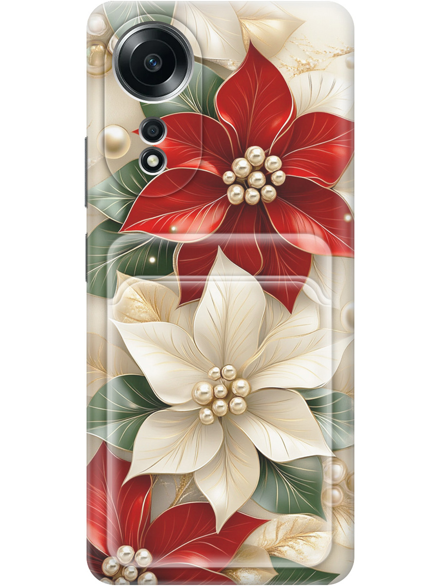 Силиконовый чехол на Oppo A58 4G с принтом "Цветы и бусы" с карманом для карты, Бежевый;красный;прозрачный, 782629421
Силиконовый чехол на Oppo A58 4G с принтом "Цветы и бусы" с карманом для карты, Бежевый;красный;прозрачный, 782629421