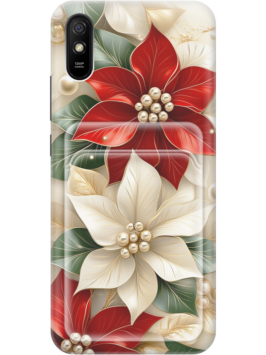 Силиконовый чехол на Xiaomi Redmi 9A с принтом "Цветы и бусы" с карманом для карты, Бежевый;красный;прозрачный, 723276921
Силиконовый чехол на Xiaomi Redmi 9A с принтом "Цветы и бусы" с карманом для карты, Бежевый;красный;прозрачный, 723276921