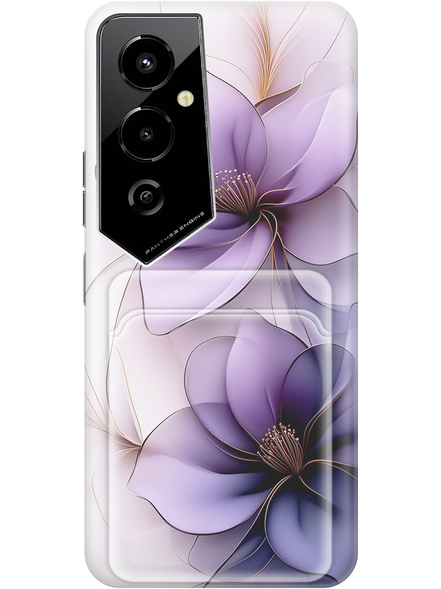 Силиконовый чехол на Tecno Pova 4 Pro с принтом "Сиреневые цветы" с карманом для карты, Белый;прозрачный;серый;фиолетовый, 762091521
Силиконовый чехол на Tecno Pova 4 Pro с принтом "Сиреневые цветы" с карманом для карты, Белый;прозрачный;серый;фиолетовый, 762091521