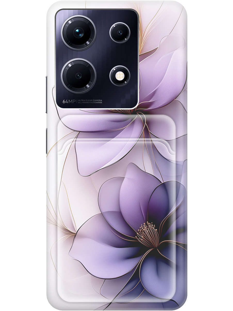 Силиконовый чехол на Infinix Note 30 с принтом "Сиреневые цветы" с карманом для карты, Белый;прозрачный;серый;фиолетовый, 773943721
Силиконовый чехол на Infinix Note 30 с принтом "Сиреневые цветы" с карманом для карты, Белый;прозрачный;серый;фиолетовый, 773943721