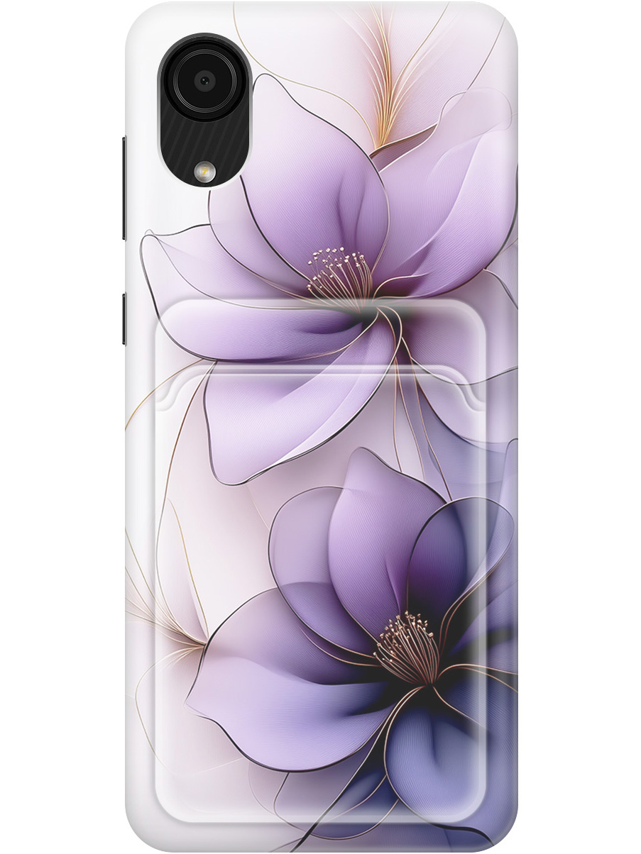 Силиконовый чехол на Samsung Galaxy A03 Core с принтом с карманом для карты 849956, Белый;прозрачный;серый;фиолетовый, 735001221
Силиконовый чехол на Samsung Galaxy A03 Core с принтом с карманом для карты 849956, Белый;прозрачный;серый;фиолетовый, 735001221