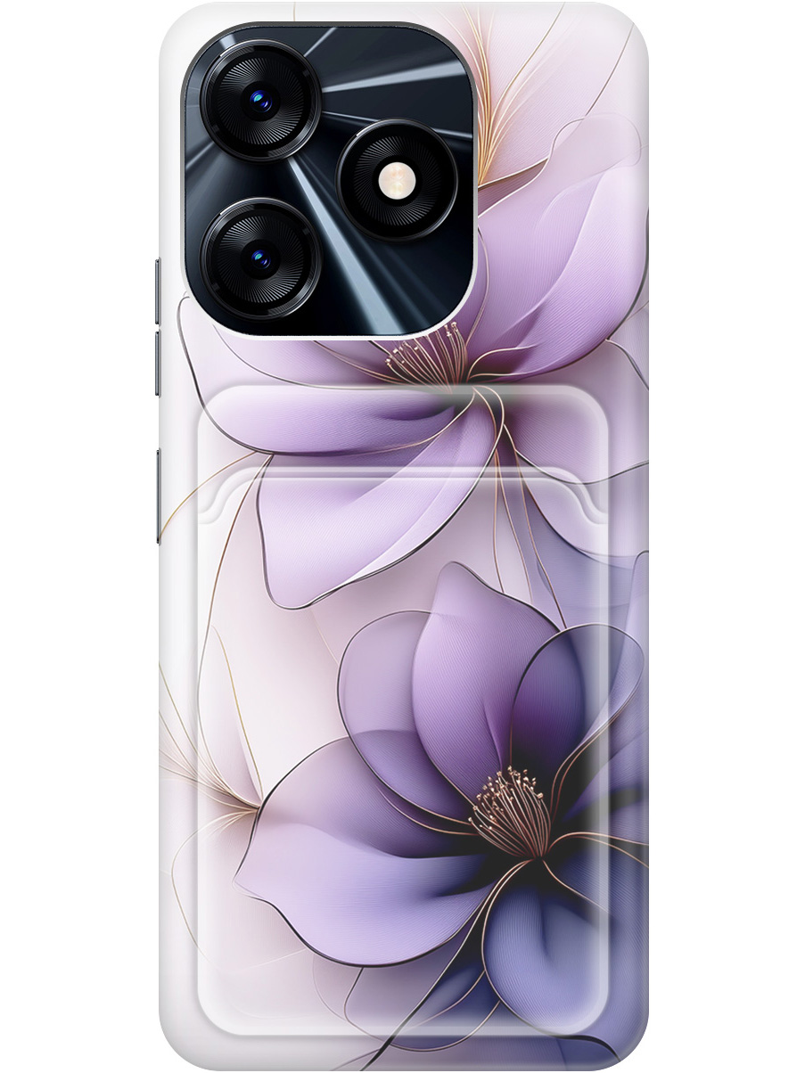 Силиконовый чехол на Tecno Spark 10 / 10C с принтом "Сиреневые цветы" с карманом для карты, Белый;прозрачный;серый;фиолетовый, 769297821
Силиконовый чехол на Tecno Spark 10 / 10C с принтом "Сиреневые цветы" с карманом для карты, Белый;прозрачный;серый;фиолетовый, 769297821