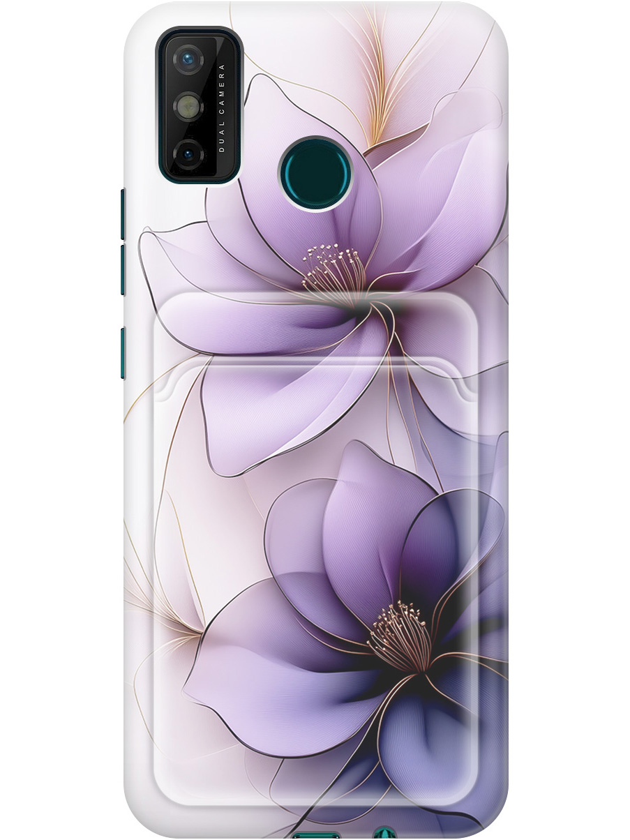 Силиконовый чехол на Tecno Spark 6 Go с принтом "Сиреневые цветы" с карманом для карты, Белый;прозрачный;серый;фиолетовый, 741735621
Силиконовый чехол на Tecno Spark 6 Go с принтом "Сиреневые цветы" с карманом для карты, Белый;прозрачный;серый;фиолетовый, 741735621