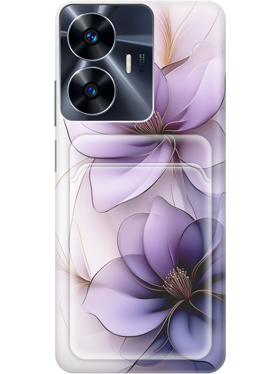 Силиконовый чехол на Realme C55 с принтом "Сиреневые цветы" с карманом для карты, Белый;прозрачный;серый;фиолетовый, 768742721
Силиконовый чехол на Realme C55 с принтом "Сиреневые цветы" с карманом для карты, Белый;прозрачный;серый;фиолетовый, 768742721