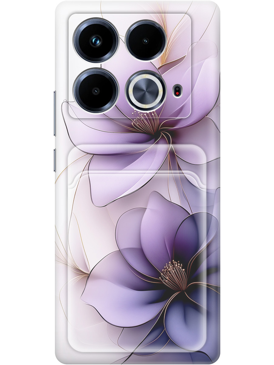 Силиконовый чехол на Infinix Note 40 с принтом "Сиреневые цветы" с карманом для карты, Белый;прозрачный;серый;фиолетовый, 782626421
Силиконовый чехол на Infinix Note 40 с принтом "Сиреневые цветы" с карманом для карты, Белый;прозрачный;серый;фиолетовый, 782626421