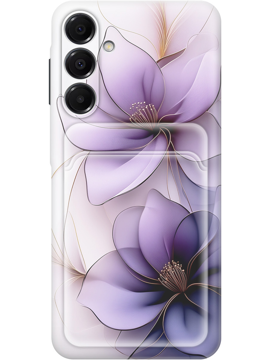 Силиконовый чехол на Samsung Galaxy A16 с принтом "Сиреневые цветы" с карманом для карты, Белый;прозрачный;серый;фиолетовый, 786721721
Силиконовый чехол на Samsung Galaxy A16 с принтом "Сиреневые цветы" с карманом для карты, Белый;прозрачный;серый;фиолетовый, 786721721