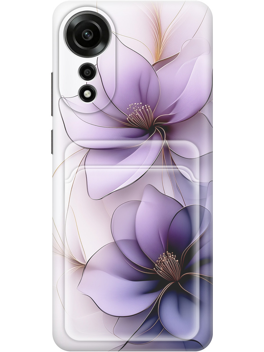 Силиконовый чехол на Oppo A78 4G с принтом "Сиреневые цветы" с карманом для карты, Белый;прозрачный;серый;фиолетовый, 782630021
Силиконовый чехол на Oppo A78 4G с принтом "Сиреневые цветы" с карманом для карты, Белый;прозрачный;серый;фиолетовый, 782630021