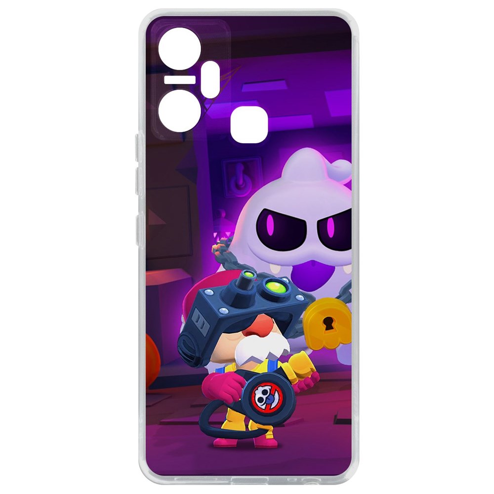 Чехол-накладка Кейс Brawl Stars-Охотник за Скуиками Гэйл для Infinix Smart 6 Plus, Прозрачный
Чехол-накладка Кейс Brawl Stars-Охотник за Скуиками Гэйл для Infinix Smart 6 Plus, Прозрачный