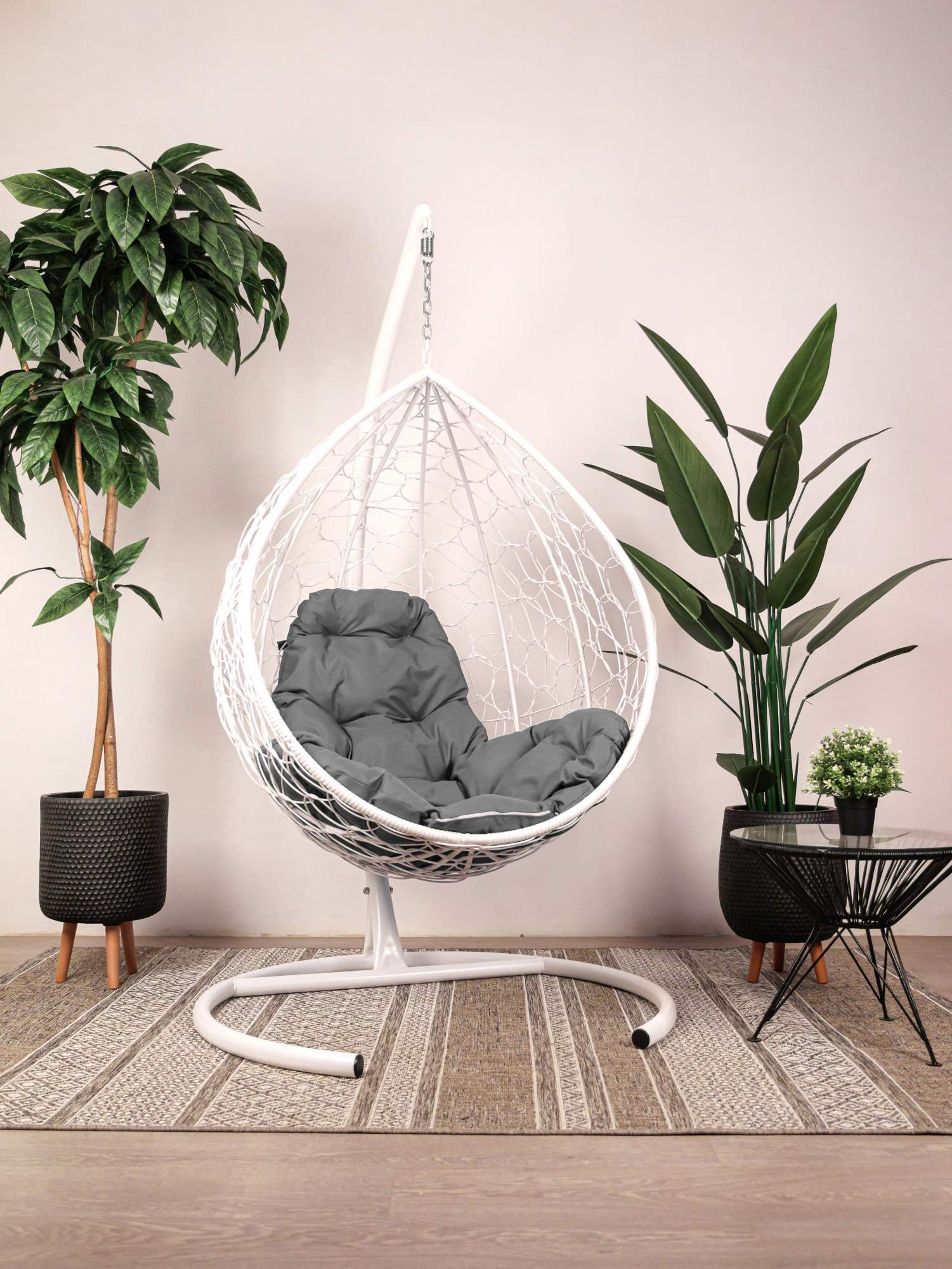 Подвесное кресло белое, ротанг 23071739 серая подушка, Подвесное кресло
Подвесное кресло белое, ротанг 23071739 серая подушка, Подвесное кресло