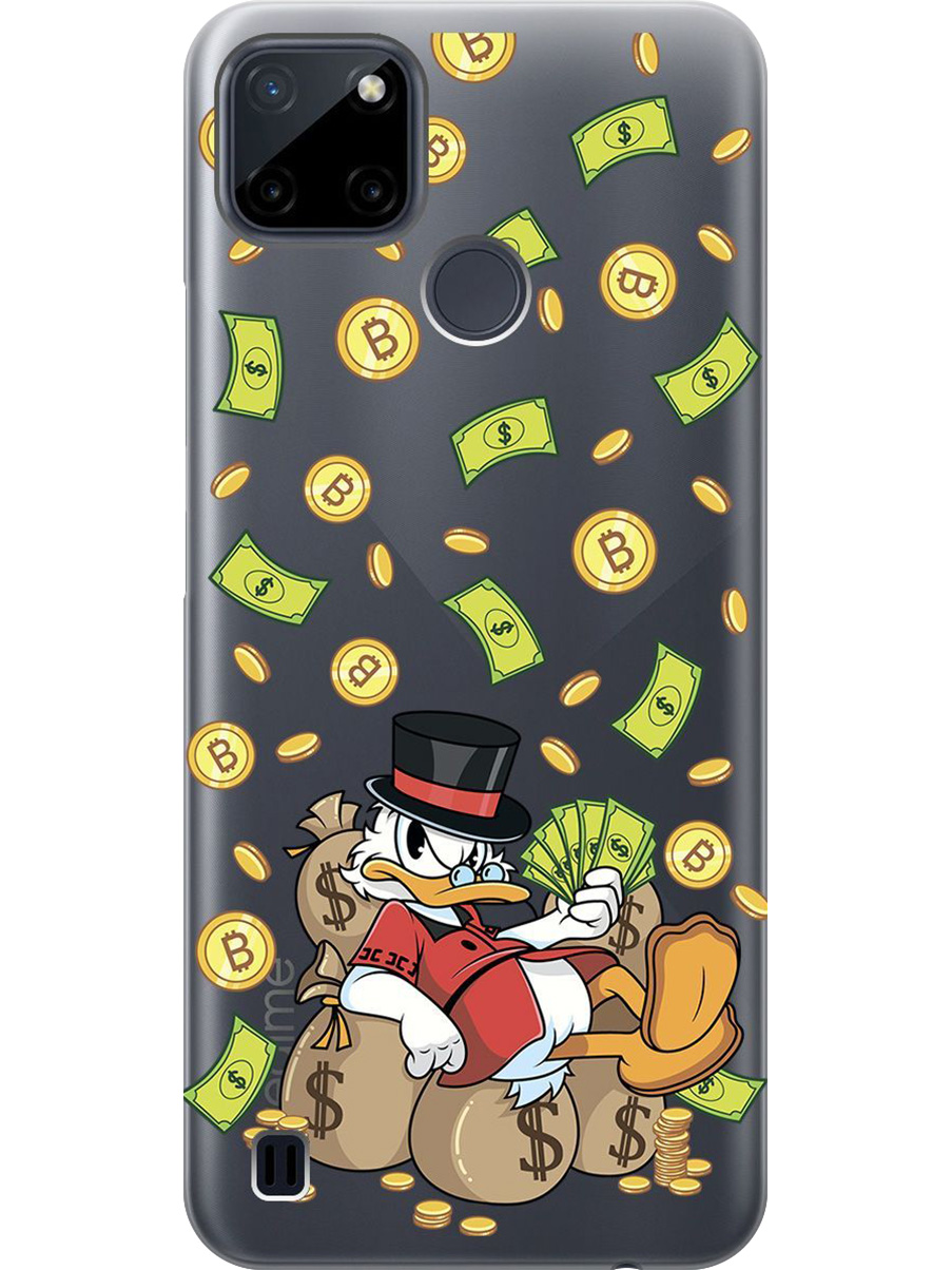 Силиконовый чехол на Realme C21Y с принтом "Богатый Скрудж" прозрачный, Прозрачный;белый;зеленый, 735001171
Силиконовый чехол на Realme C21Y с принтом "Богатый Скрудж" прозрачный, Прозрачный;белый;зеленый, 735001171