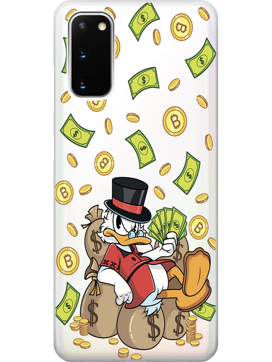 Силиконовый чехол на Samsung Galaxy S20 с принтом "Богатый Скрудж" прозрачный, Прозрачный;белый;зеленый, 722629571
Силиконовый чехол на Samsung Galaxy S20 с принтом "Богатый Скрудж" прозрачный, Прозрачный;белый;зеленый, 722629571