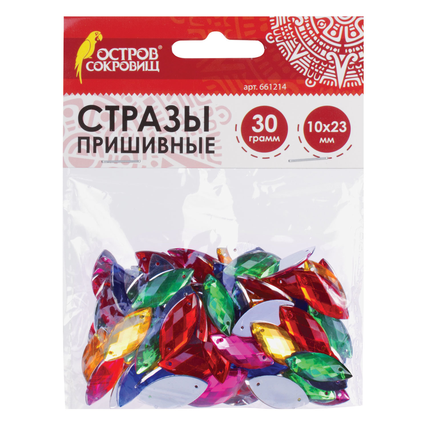 Стразы для творчества Лодочка, цвет ассорти, 10х23 мм, 30 грамм, ОСТРОВ СОКРОВИЩ, 661214, Разноцветный
Стразы для творчества Лодочка, цвет ассорти, 10х23 мм, 30 грамм, ОСТРОВ СОКРОВИЩ, 661214, Разноцветный