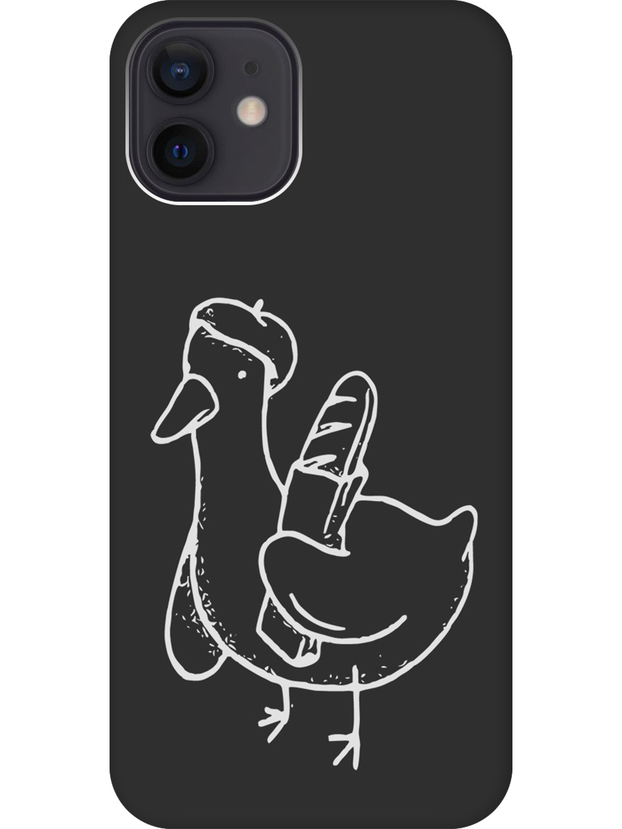 Силиконовый чехол на Apple iPhone 12/12 Pro с принтом "Французский гусь" матовый черный, Черный;белый;серый, 723374112
Силиконовый чехол на Apple iPhone 12/12 Pro с принтом "Французский гусь" матовый черный, Черный;белый;серый, 723374112