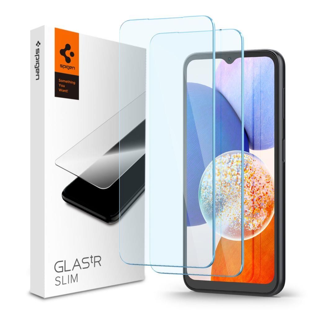 Защитное стекло Spigen для Galaxy A14 5G - GLAS.tR Slim - Прозрачный - 2 шт - AGL05971
Защитное стекло Spigen для Galaxy A14 5G - GLAS.tR Slim - Прозрачный - 2 шт - AGL05971