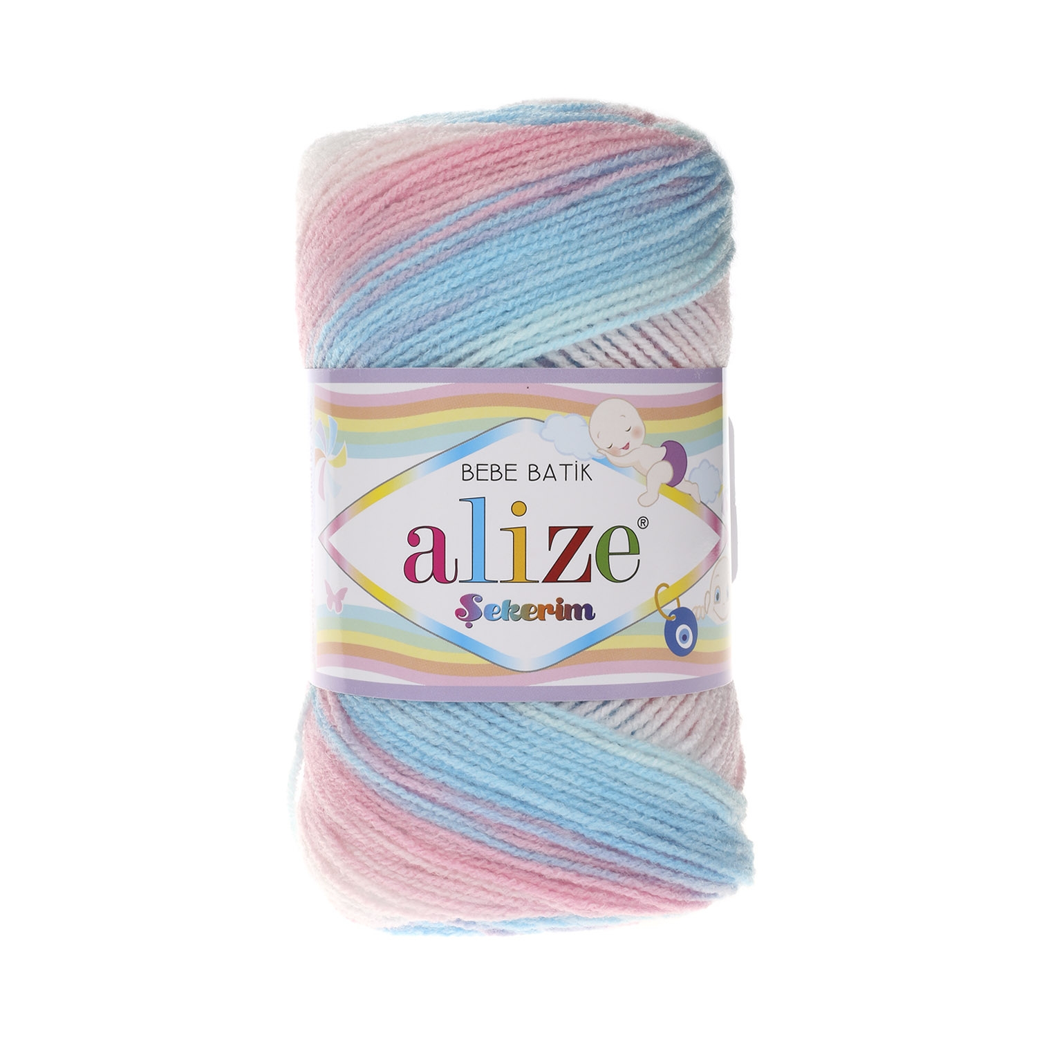 Пряжа ALIZE Sekerim Batik 100г, 320м (100% акрил) (3045 секционный), 5 мотков, Разноцветный, Sekerim Bebe Batik
Пряжа ALIZE Sekerim Batik 100г, 320м (100% акрил) (3045 секционный), 5 мотков, Разноцветный, Sekerim Bebe Batik