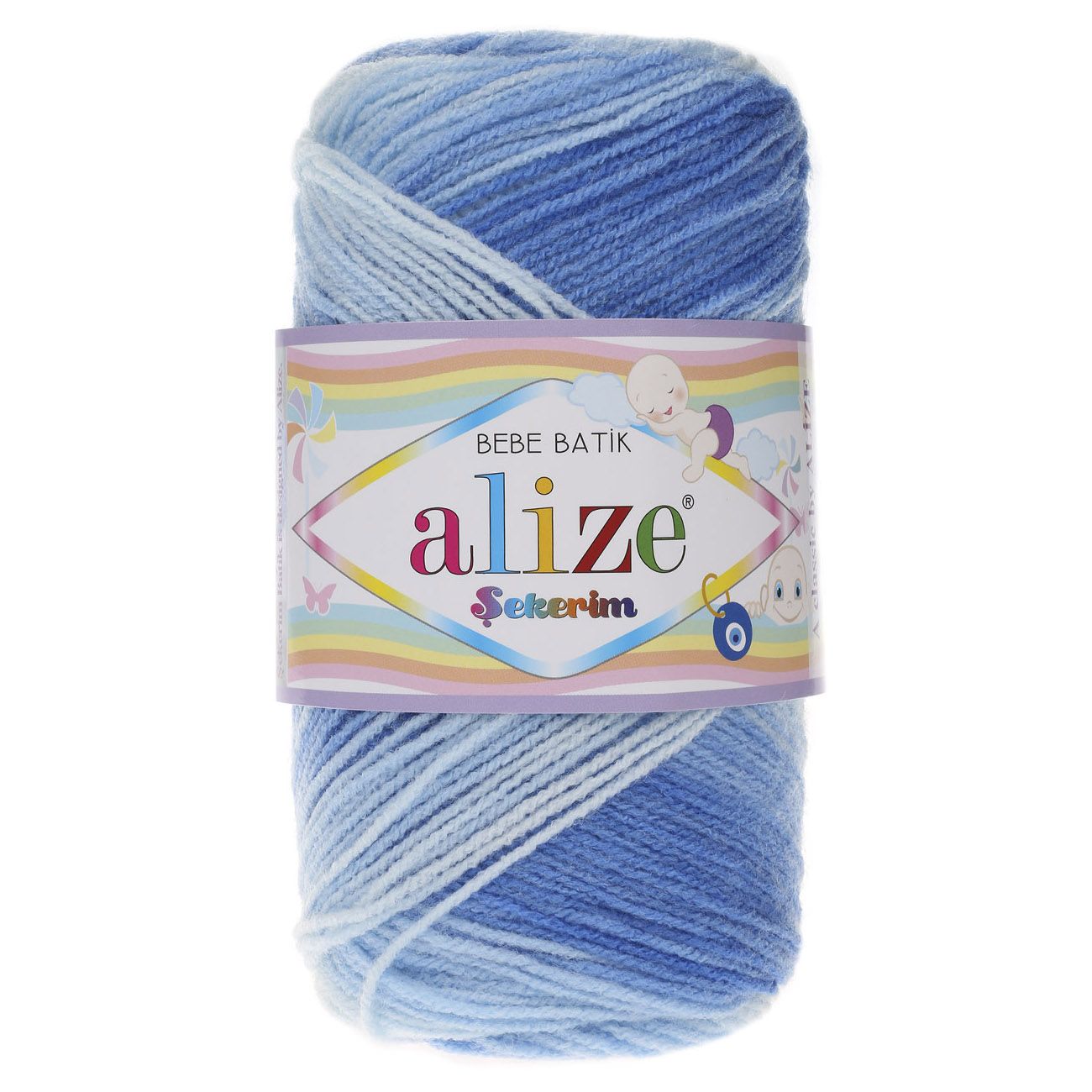 Пряжа ALIZE Sekerim Batik 100г, 320м (100% акрил) (3481 секционный), 5 мотков, Голубой, Sekerim Bebe Batik
Пряжа ALIZE Sekerim Batik 100г, 320м (100% акрил) (3481 секционный), 5 мотков, Голубой, Sekerim Bebe Batik