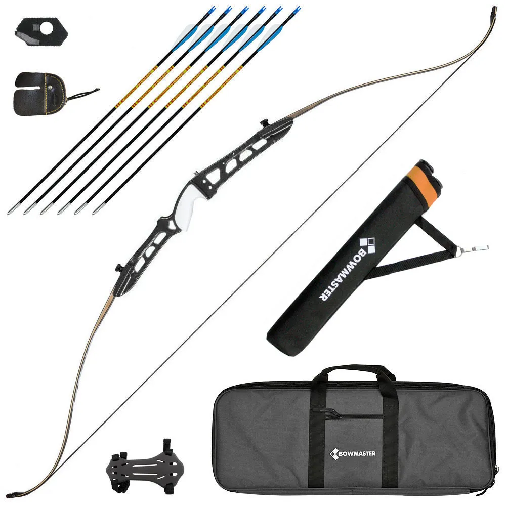 Классический рекурсивный лук Bowmaster Recruit 68" 36 фунтов (16.2 кг), черный , комплект
Классический рекурсивный лук Bowmaster Recruit 68" 36 фунтов (16.2 кг), черный , комплект
