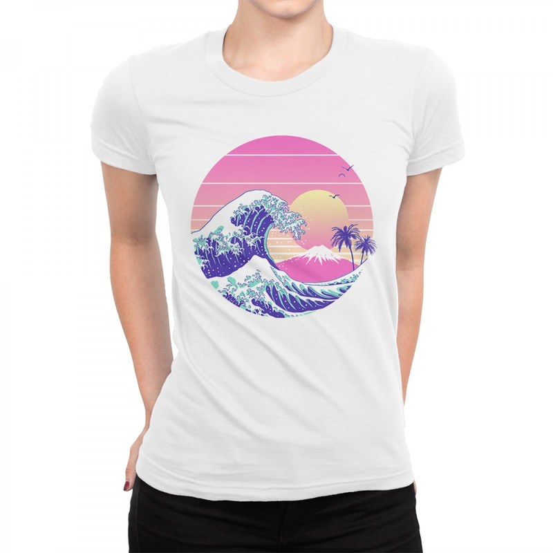 фото Футболка женская dream shirts волна в канагаве белая 2xl