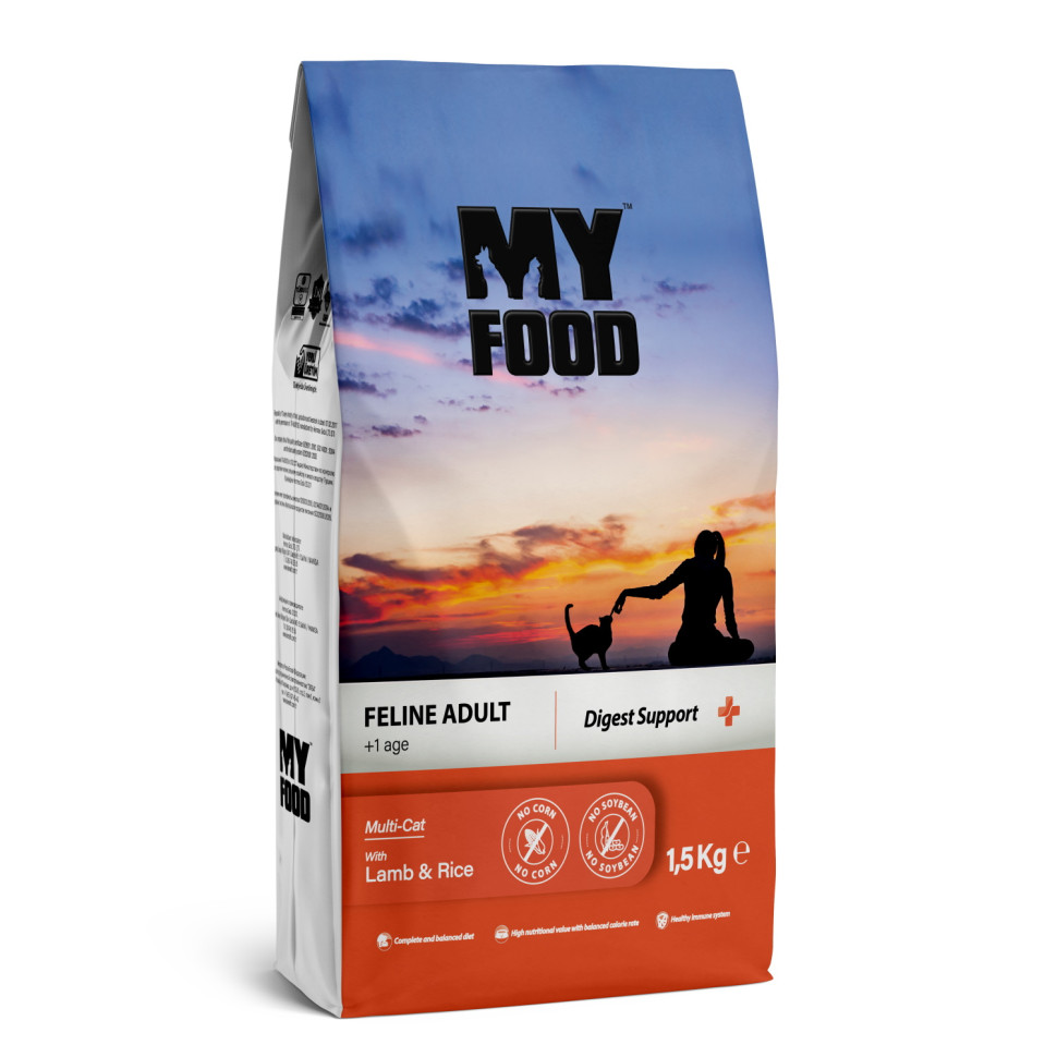 Сухой корм для кошек Myfood Feline Adult Multi-Cat с ягненком и рисом, 1,5 кг, Myfood Feline Adult Multi-Cat with Lamb & Rice сухой корм для кошек с ягненком и рисом - 1,5 кг
Сухой корм для кошек Myfood Feline Adult Multi-Cat с ягненком и рисом, 1,5 кг, Myfood Feline Adult Multi-Cat with Lamb & Rice сухой корм для кошек с ягненком и рисом - 1,5 кг