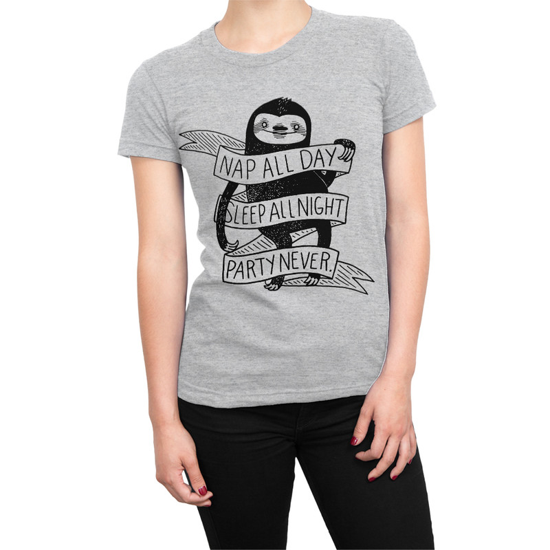 фото Футболка женская dream shirts ленивец серая xs