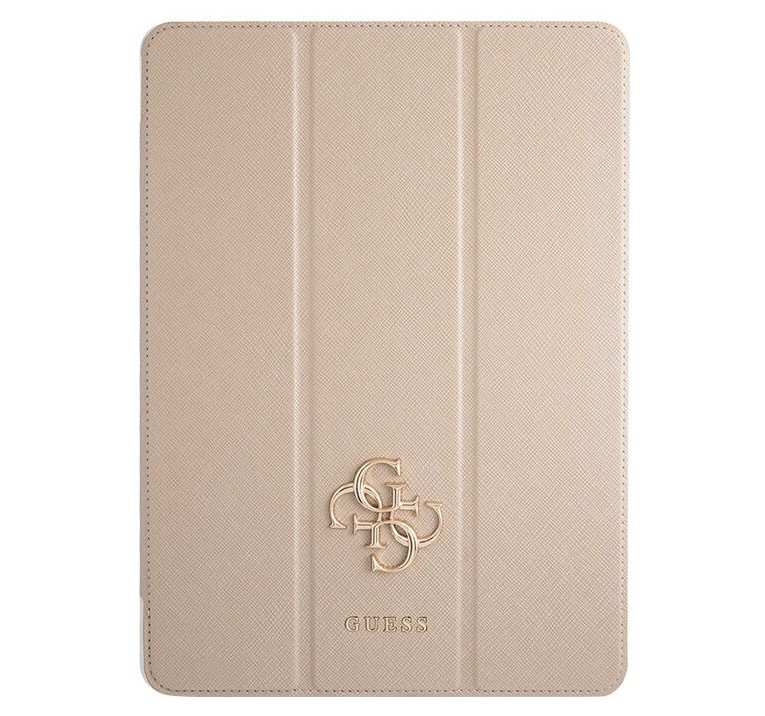 фото Чехол cg mobile guess saffiano with big metal logo для ipad pro 12.9" (2021), gold