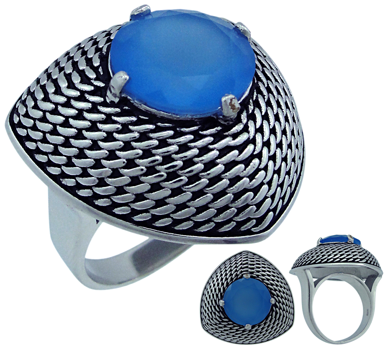 фото Кольцо из серебра с агатом р. 17.5 balex jewellery 1405937520