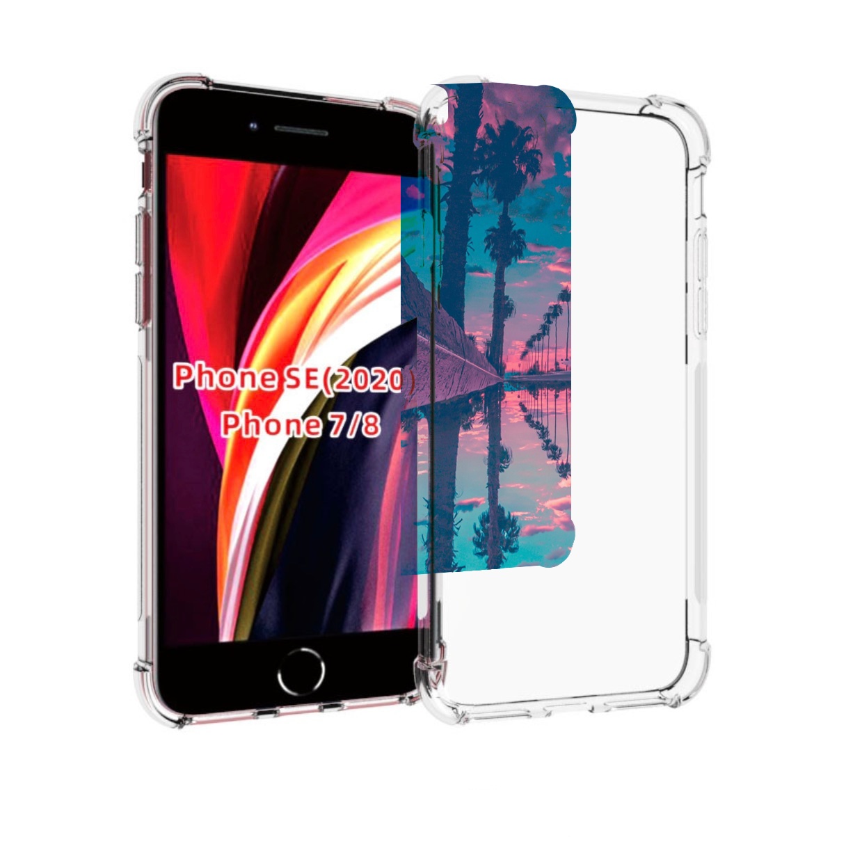 Чехол MyPads отражение-пальм для iPhone 7 4.7 / iPhone 8 / iPhone SE 2 (2020), Прозрачный, Tocco
Чехол MyPads отражение-пальм для iPhone 7 4.7 / iPhone 8 / iPhone SE 2 (2020), Прозрачный, Tocco