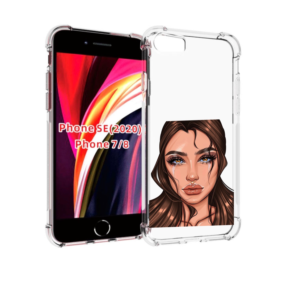 Чехол MyPads плачущая-девушка женский для iPhone 7 4.7 / iPhone 8 / iPhone SE 2 (2020), Прозрачный, Tocco 
Чехол MyPads плачущая-девушка женский для iPhone 7 4.7 / iPhone 8 / iPhone SE 2 (2020), Прозрачный, Tocco
