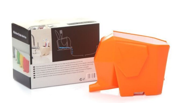 фото Органайзер для столовых приборов в форме слоника kitchen drain device ripoma