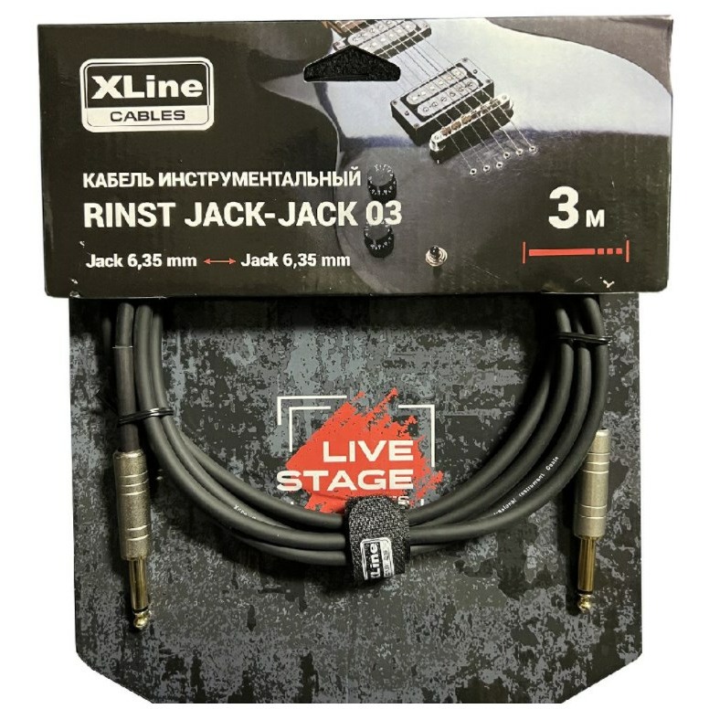 Кабель аудио 1xJack - 1xJack Xline Cables RINST JACK-JACK 03, Cables RINST JACK-JACK 03
Кабель аудио 1xJack - 1xJack Xline Cables RINST JACK-JACK 03, Cables RINST JACK-JACK 03
