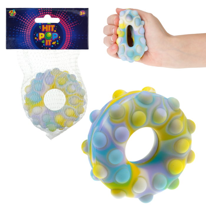 Игрушка-антистресс 1toy Жмяка Hit Pop It Пончик 7 см жёлтый, фиолетовый, голубой, Разноцветный, Т23445-3
Игрушка-антистресс 1toy Жмяка Hit Pop It Пончик 7 см жёлтый, фиолетовый, голубой, Разноцветный, Т23445-3