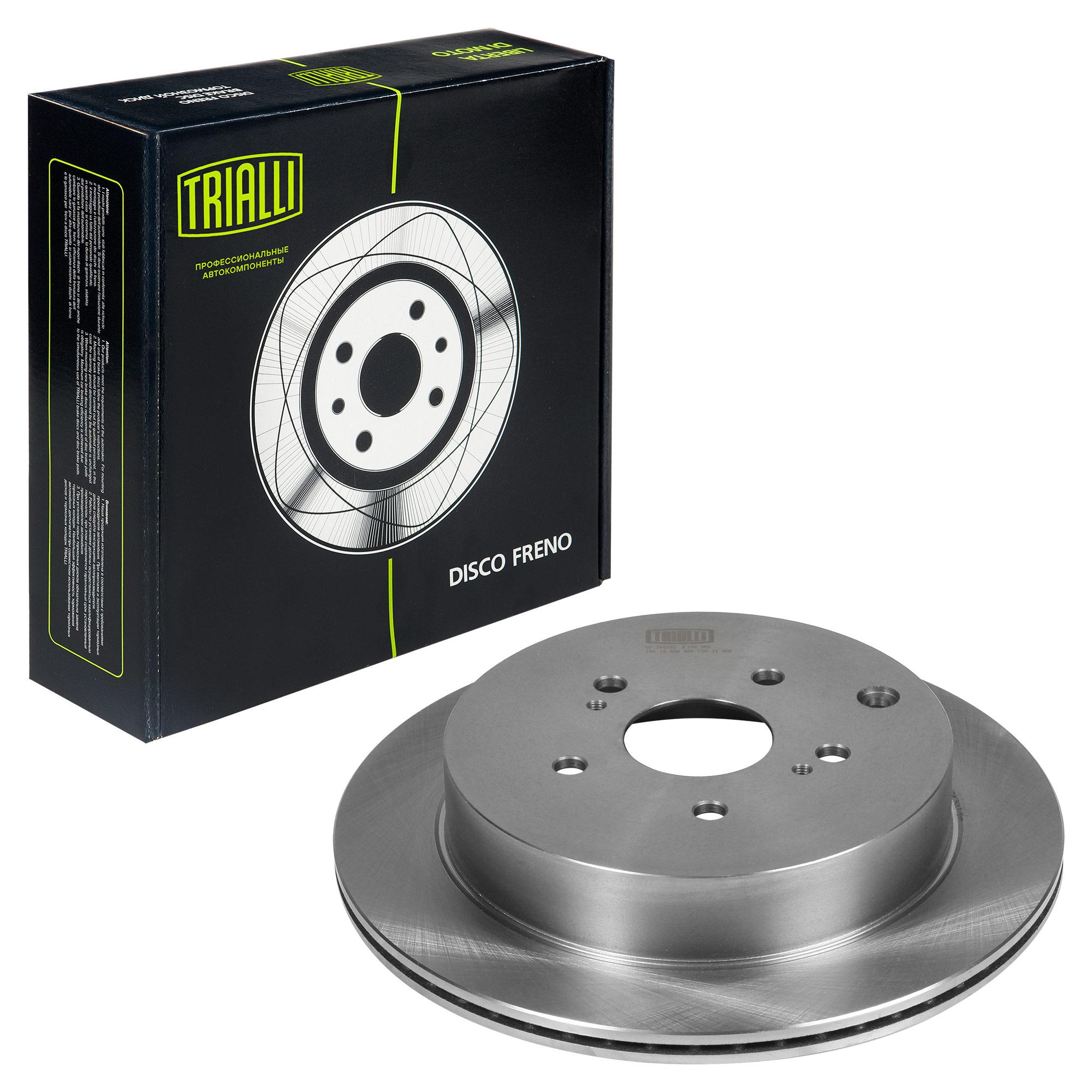 фото Диск тормозной задний trialli df 240102