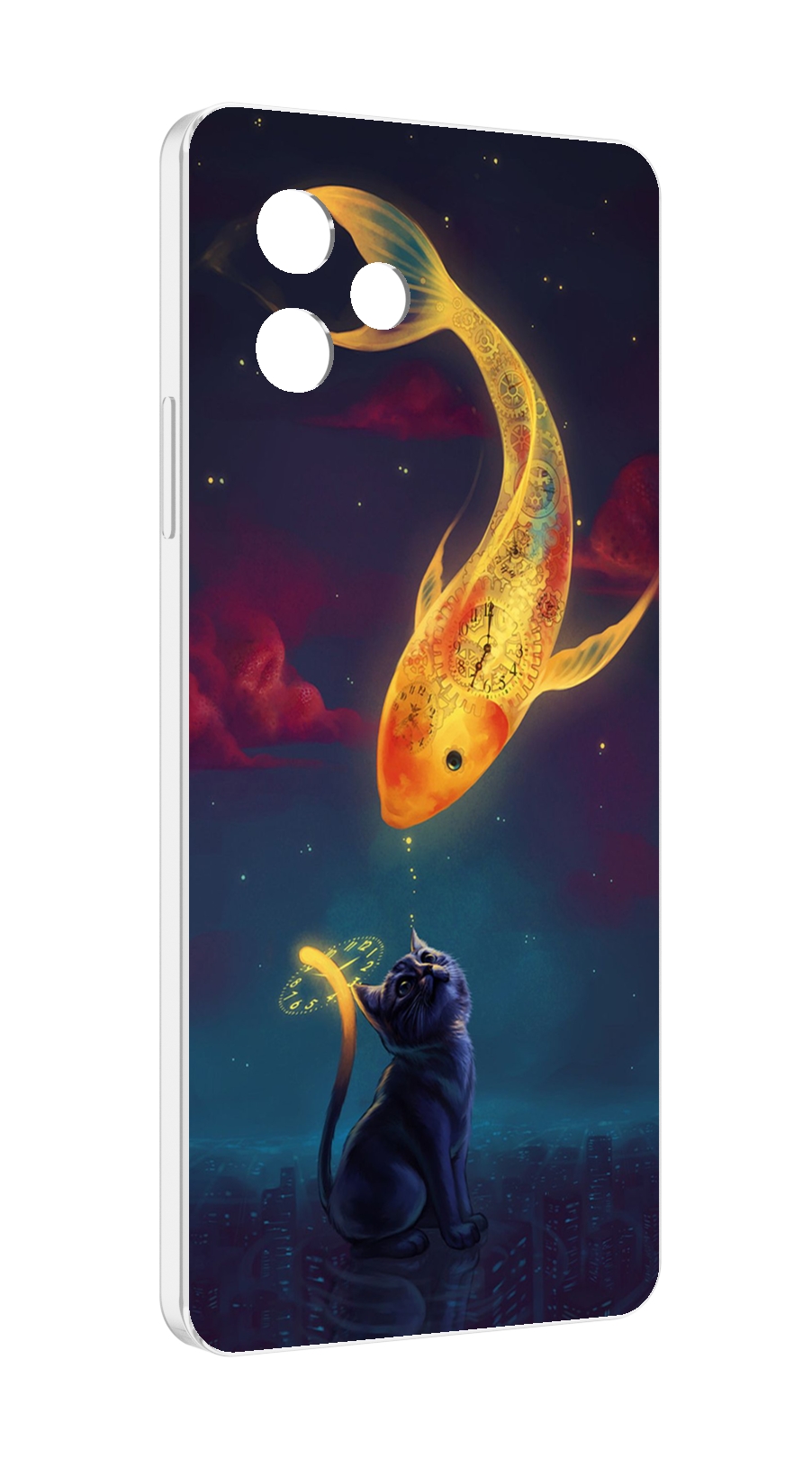 Чехол MyPads золотая-рыбка-часовая для Huawei Nova Y61 / Huawei Enjoy 50z, Прозрачный, Tocco 
Чехол MyPads золотая-рыбка-часовая для Huawei Nova Y61 / Huawei Enjoy 50z, Прозрачный, Tocco