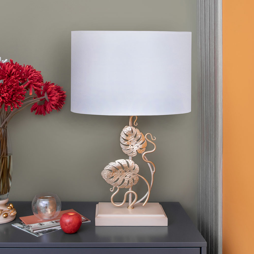 Светильник Monstera Deliciosa Айвори Мраморное золото с абажуром Vintage Белый
Светильник Monstera Deliciosa Айвори Мраморное золото с абажуром Vintage Белый