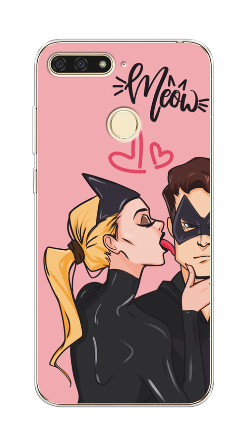 Чехол Awog на Honor 7C/7A Pro/Huawei Y6 Prime 2018 "Kiss of Cat Woman", Розовый;черный;бежевый, 64550-1
Чехол Awog на Honor 7C/7A Pro/Huawei Y6 Prime 2018 "Kiss of Cat Woman", Розовый;черный;бежевый, 64550-1
