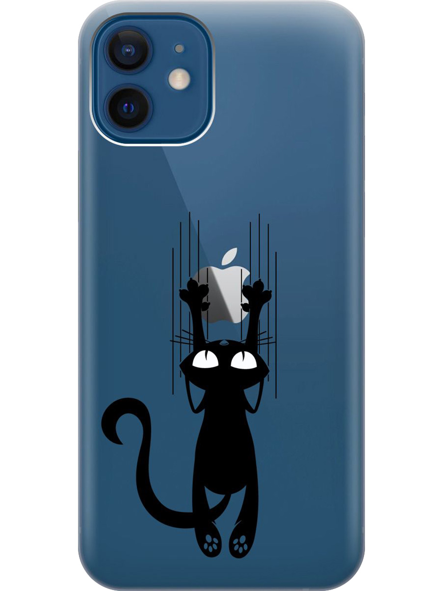 Силиконовый чехол на Apple iPhone 12/12 Pro с принтом "Кошечка царапка" прозрачный, Прозрачный;черный, 723374171
Силиконовый чехол на Apple iPhone 12/12 Pro с принтом "Кошечка царапка" прозрачный, Прозрачный;черный, 723374171