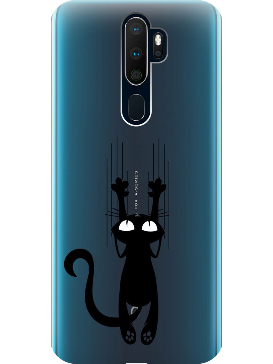 Силиконовый чехол на Oppo A5 (2020)/A9 (2020) с принтом "Кошечка царапка" прозрачный, Прозрачный;черный, 726151371
Силиконовый чехол на Oppo A5 (2020)/A9 (2020) с принтом "Кошечка царапка" прозрачный, Прозрачный;черный, 726151371