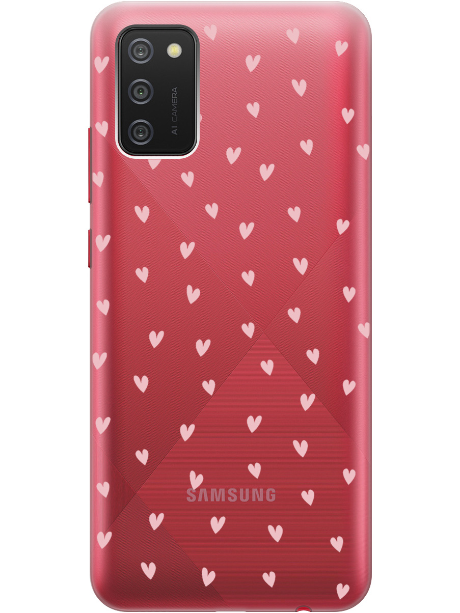Силиконовый чехол на Samsung Galaxy A02s с принтом "Розовые сердечки" прозрачный, Прозрачный;розовый, 723602991
Силиконовый чехол на Samsung Galaxy A02s с принтом "Розовые сердечки" прозрачный, Прозрачный;розовый, 723602991