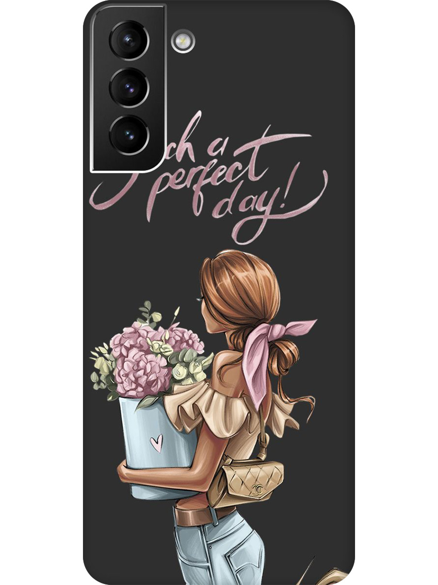 Силиконовый чехол на Samsung Galaxy S21+ с принтом "Какой прекрасный день" матовый черный, Черный;прозрачный;голубой;розовый, 724127575
Силиконовый чехол на Samsung Galaxy S21+ с принтом "Какой прекрасный день" матовый черный, Черный;прозрачный;голубой;розовый, 724127575