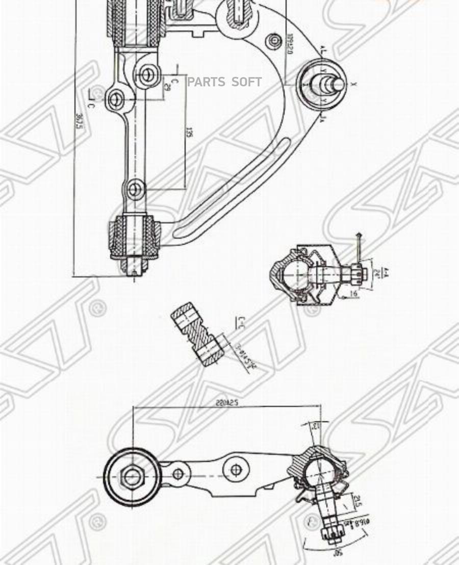 Рычаг Верхний С Шаров. Toyota Hiace/Regiusace 05- 2wd Rh (правый) Sat арт. ST-48066-29215
Рычаг Верхний С Шаров. Toyota Hiace/Regiusace 05- 2wd Rh (правый) Sat арт. ST-48066-29215