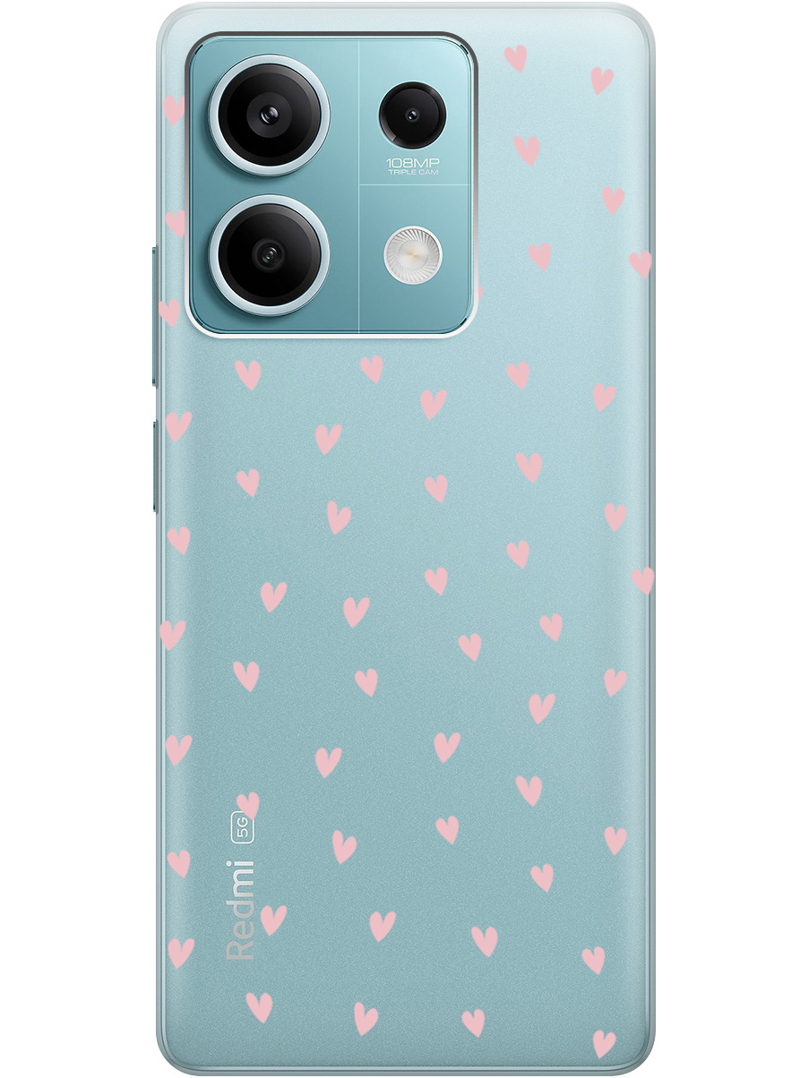 Силиконовый чехол на Xiaomi Redmi Note 13 5g с принтом "Розовые сердечки" прозрачный, Прозрачный;розовый, 776587091
Силиконовый чехол на Xiaomi Redmi Note 13 5g с принтом "Розовые сердечки" прозрачный, Прозрачный;розовый, 776587091