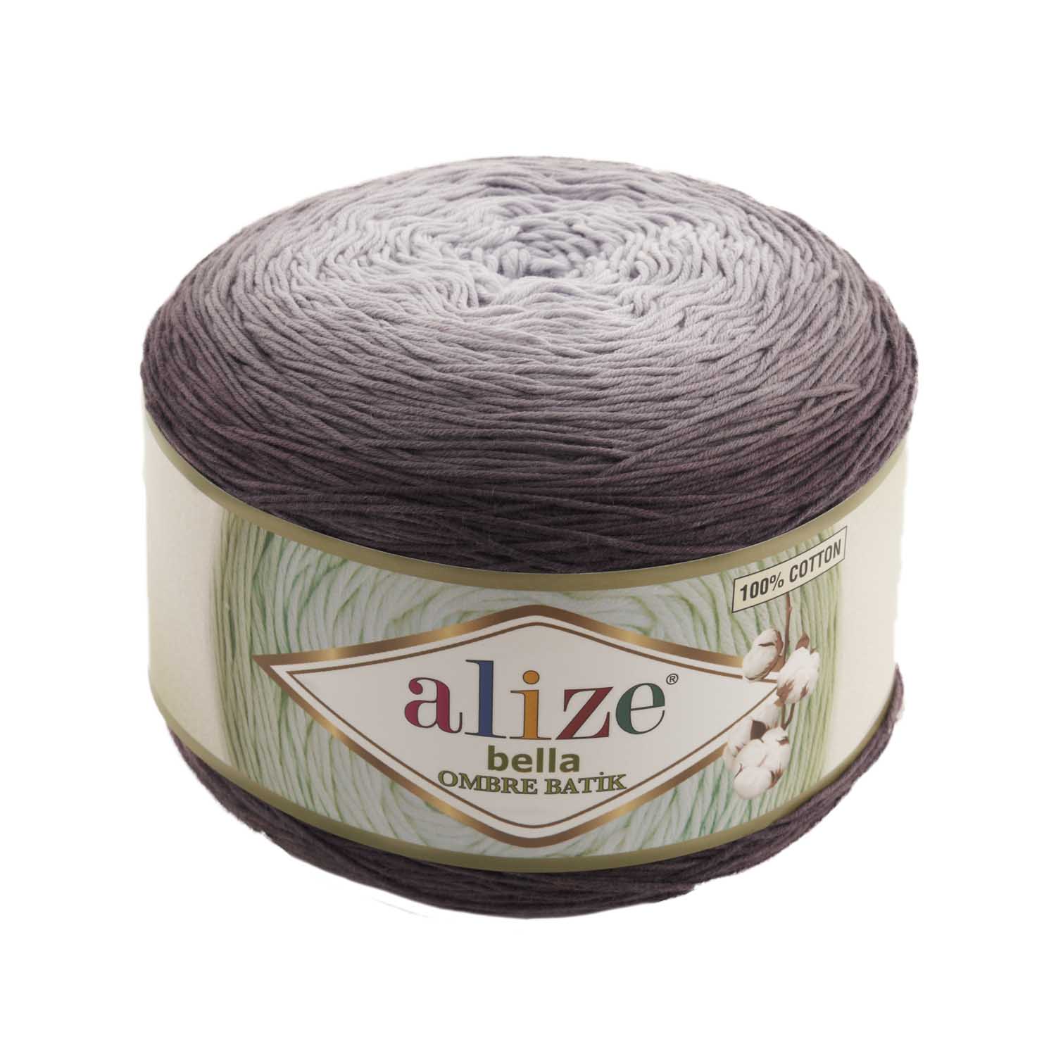 Пряжа Alize "Bella Ombre Batik", 900 метров, 2 мотка по 250 грамм, цвет: 7411 серо-коричне
Пряжа Alize "Bella Ombre Batik", 900 метров, 2 мотка по 250 грамм, цвет: 7411 серо-коричне