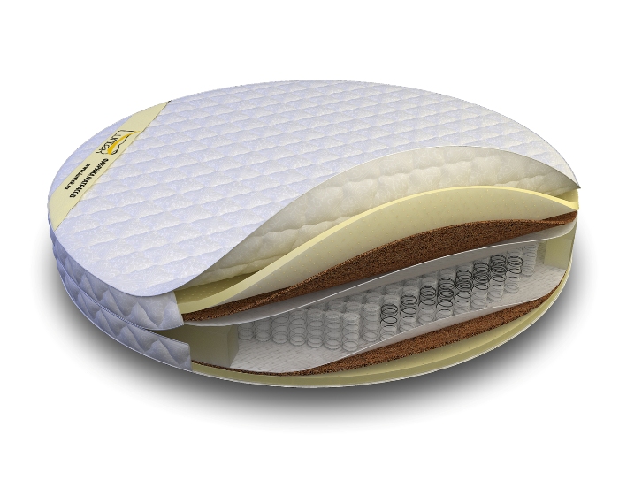 фото Матрас luntek medium round-256 200х200х21