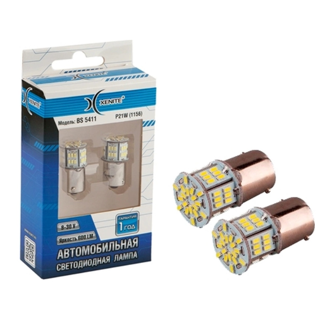 Диод Xenite Bs5411 9-30v(P21w/1156) (Яркость 600lm) Упаковка 2шт Xenite 1009369 Xenite арт
Диод Xenite Bs5411 9-30v(P21w/1156) (Яркость 600lm) Упаковка 2шт Xenite 1009369 Xenite арт