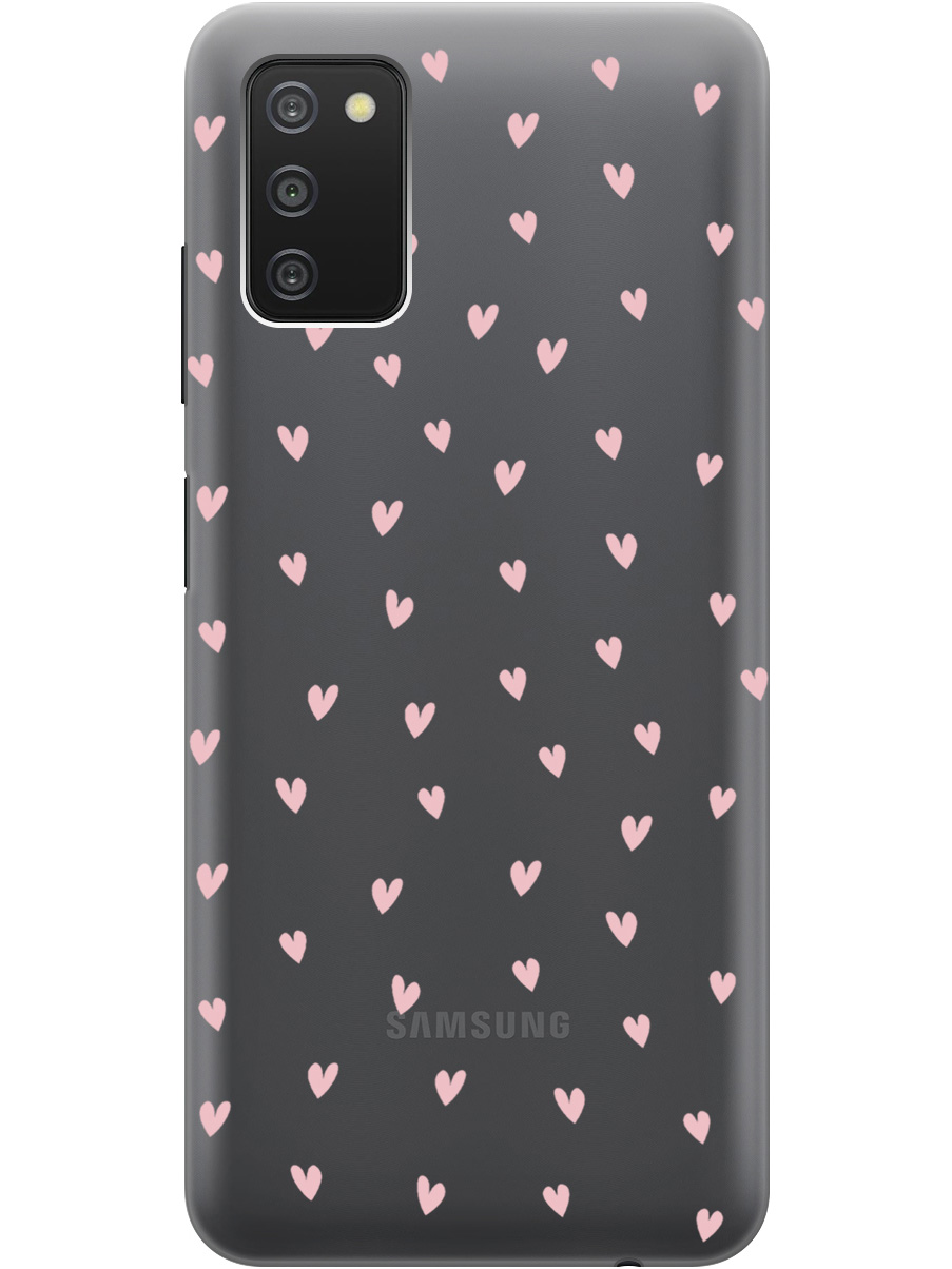 Силиконовый чехол на Samsung Galaxy A03s с принтом "Розовые сердечки" прозрачный, Прозрачный;розовый, 732241191 
Силиконовый чехол на Samsung Galaxy A03s с принтом "Розовые сердечки" прозрачный, Прозрачный;розовый, 732241191